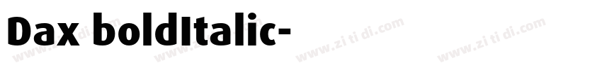 Dax boldItalic字体转换